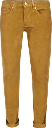 Dondup Pantaloni a coste con cinque tasche - Verde