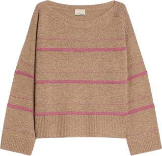 Pennyblack Pbbfresia Trui met reli&euml;fstrepen - Dames - Truien - Beige - Maat: S Wol