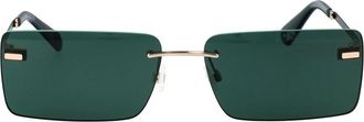 Calvin Klein Jeans Rechthoekige zonnebril - Heren - Zonnebrillen - Groen - 61 MM - Accessoires