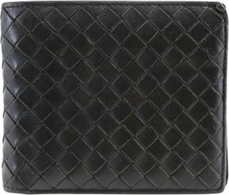 Bottega Veneta Tweedehands leren portemonnees - Heren - Vintage Accessoires - Zwart - ONE Size - Vintage