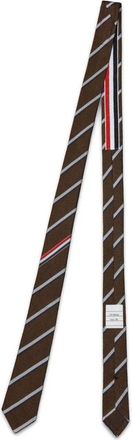 Thom Browne Classic Tie In Shadow Stripe Pique Weave