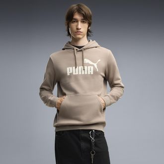Puma Felpa con cappuccio Essentials con logo N. 1 da uomo, Accessori, Beige, XXL