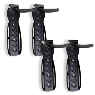 OEM Unidades. Soporte De Pared Negro Para 4 Bicicletas