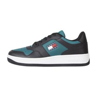 Tommy Jeans Sporty Casual Retro Trainers Black
