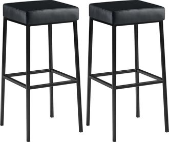 Clp Clp - Set De 2 Taburetes Montreal Altura 85 Cm Negro Negro