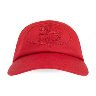 Burberry Caps, male, Red, Size: XS Baseball cap with logo