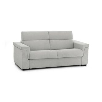 Dmora Sof&aacute; Cama 2 Plazas Tenna, Desenfundable, Con Almacenaje Hecho En Italia, Apertura Abatible, 185x95 Cm Gris Claro