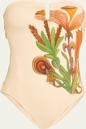 Ulla Johnson Monterey Strapless One-Piece Swimsuit