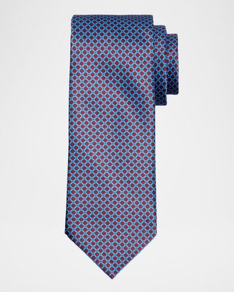 Stefano Ricci Men & apos;s Geometric-Link Silk Tie