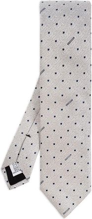 Moschino polka-dot tie - Grey