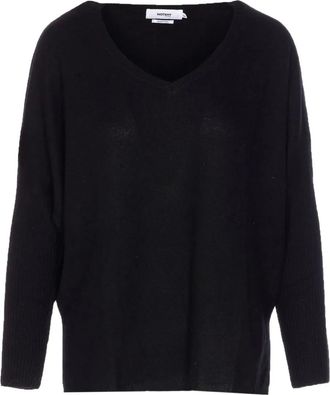 Not Shy Trui met V-hals - Zwart