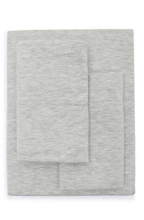Nordstrom Rack Heathered Jersey 4-Piece Sheet Set in Grey Opal at Nordstrom Rack, Size Twin X-Long