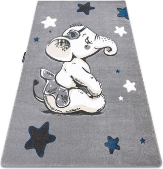RugsX Alfombra Petit Elephant Elefante Estrella Gris Grey 120x170 Cm