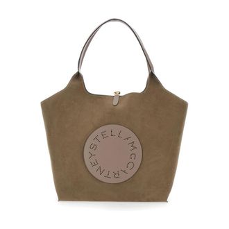 Stella McCartney Logo Omkeerbare Tote Bag - Dames - Shoppers - Beige - ONE Size - Polyester - Tassen