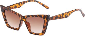 Generic Retro Cat Eye Sunglasses Outdoor Holiday Street Shooting Decorative Glasses (Color : A, Size : Medium)