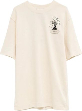 Jacquemus The Palmier T-Shirt - Heren - T-shirts - Beige - L - Katoen - Tops