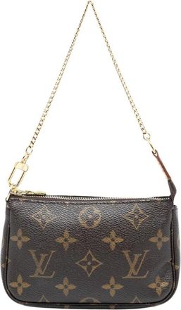 Louis Vuitton Pre-owned Mini Bags, female, Brown, Size: ONE SIZE Pre-owned Chain Handle Bag