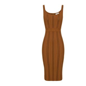 Elisabetta Franchi Origami Dress - Dresses - Mujer - Marr&oacute;n - M