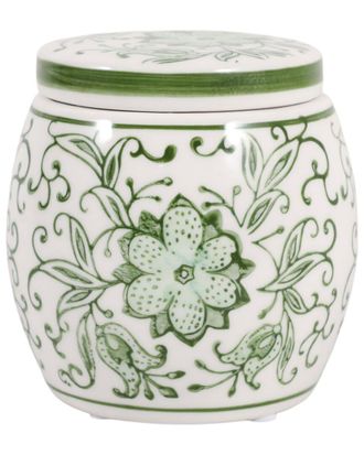 Sagebrook Home 5In 8.5Oz Lavender Verbena Chinoiserie Candle