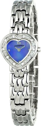Chronotech Womens Heartshaped Watch Silver Metal Band Ct2027l21ac Silver Steel - One Size