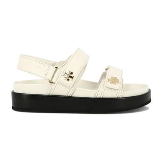Tory Burch Tory Burch, Flat Sandals, female, Beige, Size: 8 1/2 US Beige Sport Sandals Elevate Style