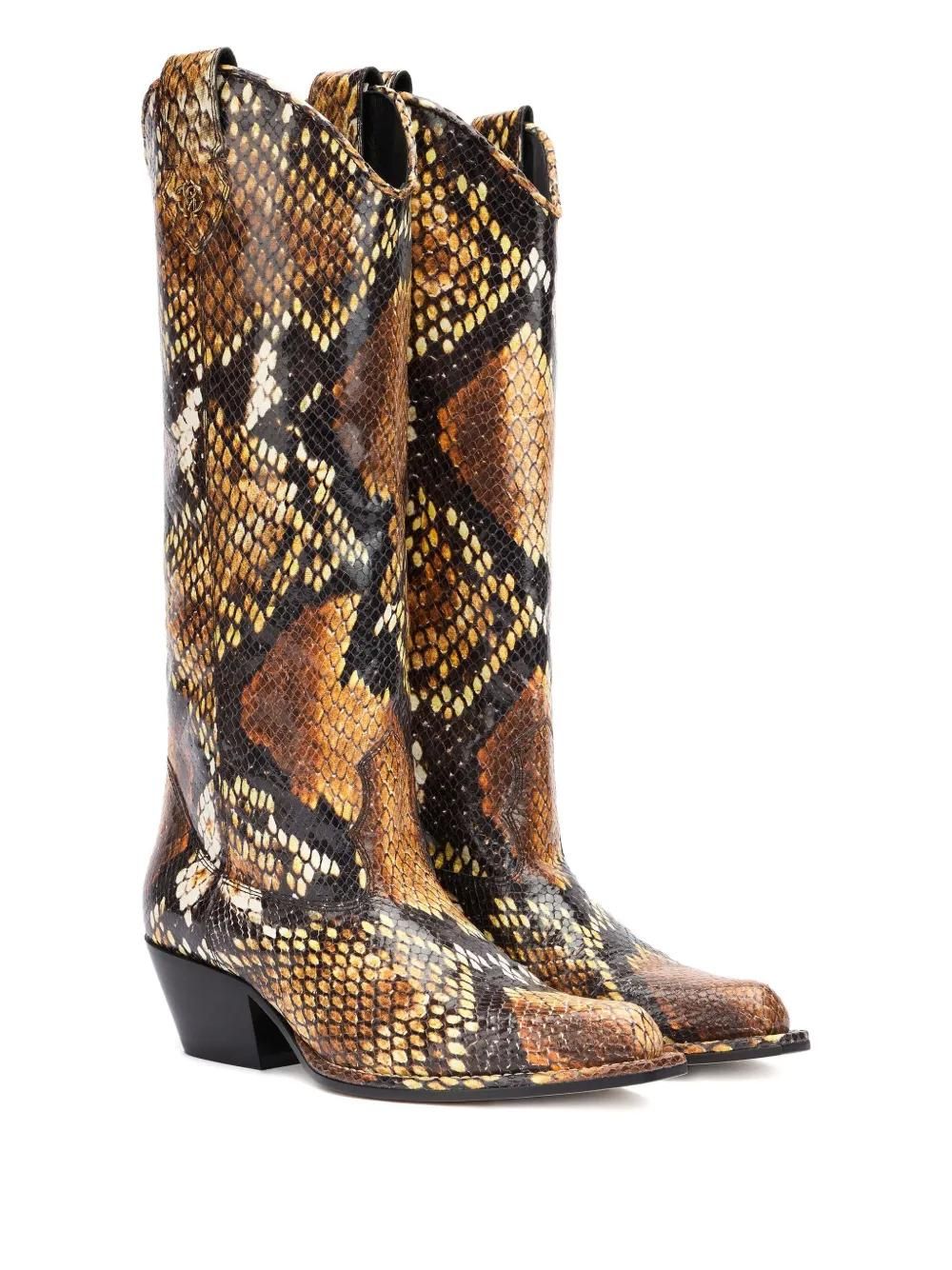 ミドルブーツ ROBERTO CAVALLI Women Boots 25600A Black Boots With Quilted Motif in Black for Women | Roberto Cavalli®