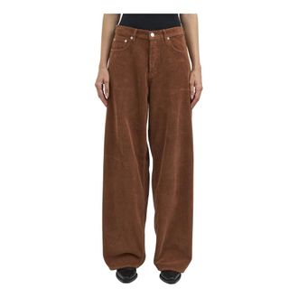 Haikure Broeken, Dames, Bruin, W27, Wide Broeken