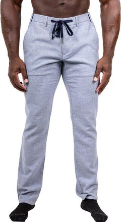 Maceoo Marthyr Tapered Leg Drawstring Pants in Blue at Nordstrom, Size 36