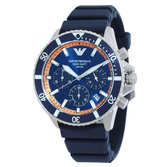 Emporio Armani World Explorer Chronograph Blue Dial Mens Watch AR11696