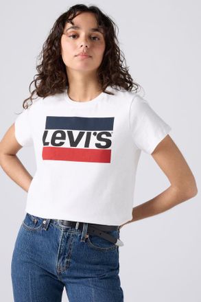 Levi's La camiseta gr&aacute;fica perfecta - Mujer - 2XS - Blanco / White