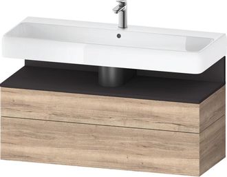 Duravit Duravit - Qatego Mueble Bajo Lavabo, 1 Extra&iacute;ble Y 1 Caj&oacute;n