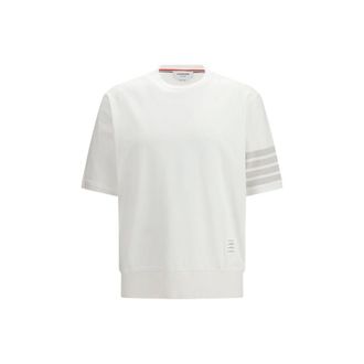 Thom Browne White Cotton Mens Sportswear