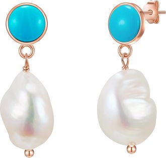 Glanzst&uuml;cke M&uuml;nchen Womens Fresh Water Cultured Pearl Earring - White Sterling Silver - One Size