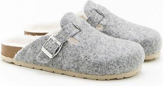 Damart Gevoerde klomp-muiltjes thermolactyl