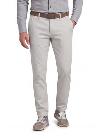 Gardeur chino broek gebroken wit effen katoen