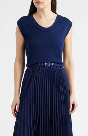 Anne Klein Scoop Neck Knit Top in Distant Mountain at Nordstrom, Size X-Large P