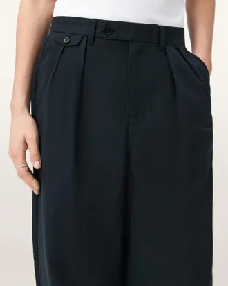 AllSaints Conway Wide Leg Pleated Pants