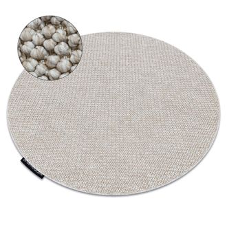 RugsX RugsX Casablanca Loop Rug in Beige | Size: 200 cm diameter