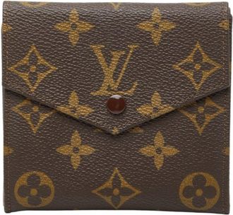 Louis Vuitton Brown Pvc Leather Wallet (Bi-Fold) (Pre-Owned)