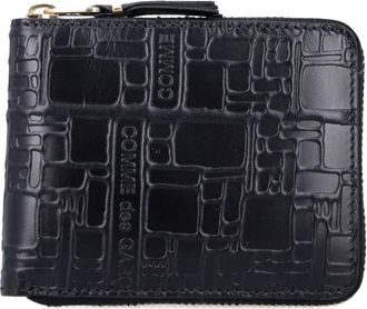 Comme Des Garçons Portafoglio con logo goffrato - Nero