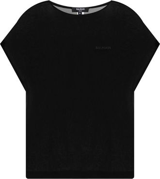 Balmain Mujer, Camisetas, Negro, Talla: M