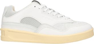 Jil Sander Mens Js39142a 15220 Leather Sneakers - White - Size EU 41