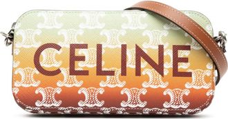 Celine Pre-owned Celine Triomphe Coated Canvas Sunset Logo Horizontal Pouch Ladies NHUWJDLHGOC7BUO0