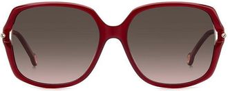 Carolina Herrera HER 0132/G/S Asian Fit LHF/HA Womens Sunglasses Burgundy Size 58