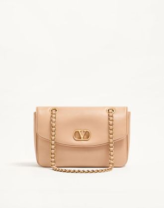Valentino Garavani Borsa Media Con Catena Valentino Garavani Djuna In Nappa Donna ROSA UNI