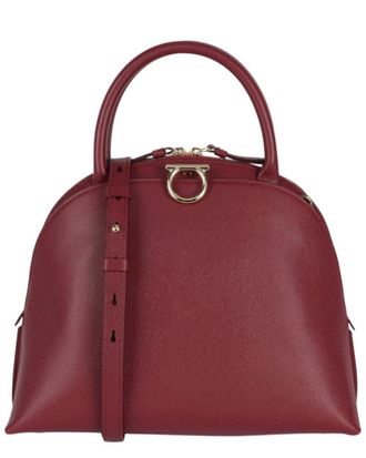 Ferragamo Gancini Medium Leather Top Handle Bag