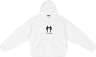 Balenciaga Pride Hoodie Boxy Fit White 651799TMVO30904