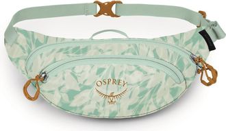 Osprey Mini Daylite Water Repellent Belt Bag in Shaleafy Print Frosty Mint at Nordstrom