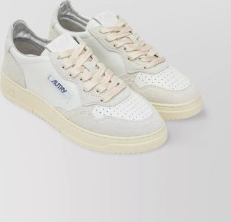 Autry leather and suede low-top sneakers