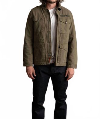 Iron And Resin Herringbone M65 Jacket In Army
